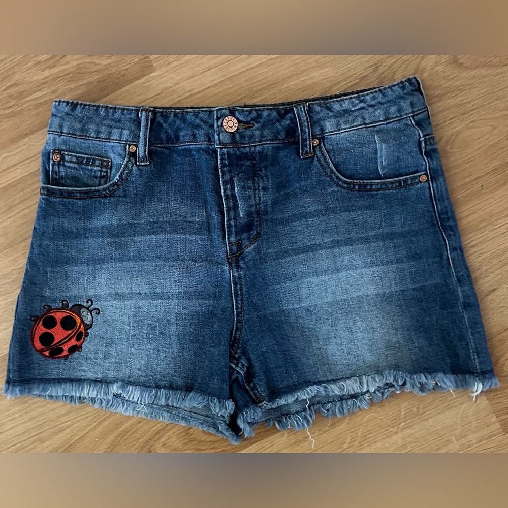 Celebrity Pink Blue Denim Shorts